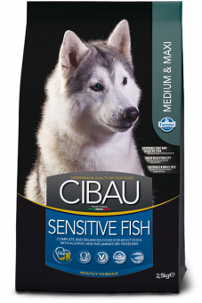 ФАРМИНА д/собак сухой CIBAU Sensitive для средних и крупных рыба