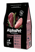 Сухой корм для кошек AlphaPet Superpremium для стерилизованных с уткой и индейкой (АльфаПет)