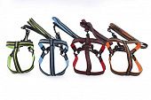Шлейка с поводком для собак NUNBELL со светоотражающей нитью  (НАНБЕЛЛ)