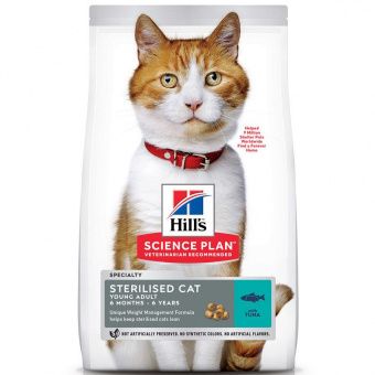 Корм Hill's Sterilised Cat Young Adult для Стерилизованных Кошек Тунец