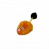 Игрушка для кошек SEMI Мышь оранжевая с трубочкой с норкой хвостом