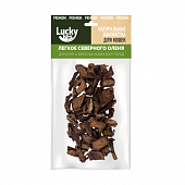 Лакомство для кошек Lucky bits Оленье легкое (ЛАКИ БИТС)