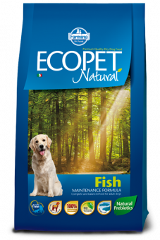 Сухой корм для собак FARMINA ECOPET Natural MEDIUM для средних пород с Рыбой (ФАРМИНА)
