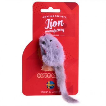 Игрушка для кошек LION PETS Мышка из натуральной норки (ЛИОН)