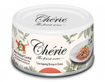 Влажный корм для кошек PETTRIC CHERIE Hairball Control тунец с креветкой в подливе (ПЕТТРИК)
