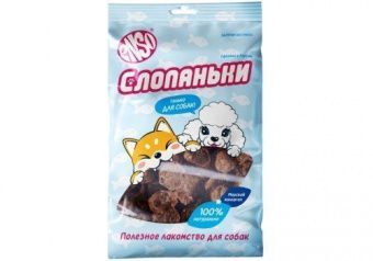 Лакомство для собак Слопаньки чипсы из дикого лосося кальцинированные (СЛОПАНЬКИ)