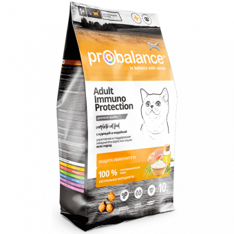 Сухой корм для кошек PROBALANCE Immuno Protection c курицей и индейкой( ПРОБАЛАНС )
