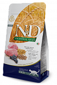 Сухой корм для кошек FARMINA N&D ANCESTRAL GRAIN низкозерновой Ягненок с Черникой (ФАРМИНА)