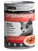 Влажный корм для кошек PROBALANCE конс. Актив (ПРОБАЛАНС)