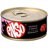 Влажный корм для котят ENSO конс паштет из телятины с овощами (ЭНСО)