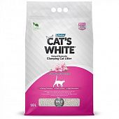 Наполнитель комкующийся CAT'S WHITE Baby Powder с ароматом детской присыпки (Кэтс вайт)