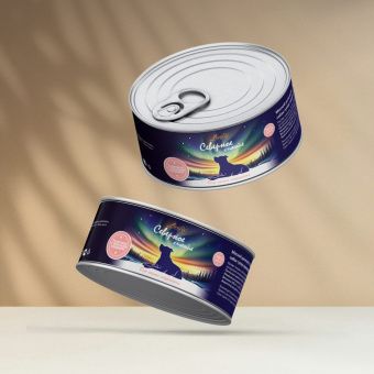 Влажный корм для собак LiveRa Северное Сияние Телятина с оленьим сердцем (ЛИВЕРА)