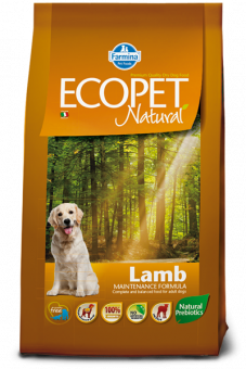 Сухой корм для собак FARMINA ECOPET Natural MEDIUM для средних пород с Ягненком (ФАРМИНА)