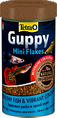 ТЕТРА Guppy Основной корм для живородящих рыб, хлопья 