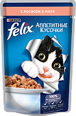 Влажный корм для кошек FELIX пауч лосось в желе 0,085 кг (ФЕЛИКС)